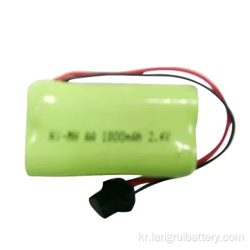 NIMH AA 2.4V 1800mAh 무선 전화 배터리 팩